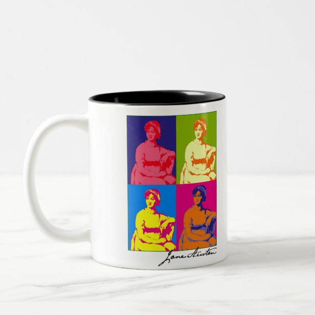 JANE AUSTEN POP ART MUG (Left)
