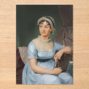 Jane Austen portrait Acrylic Invitations