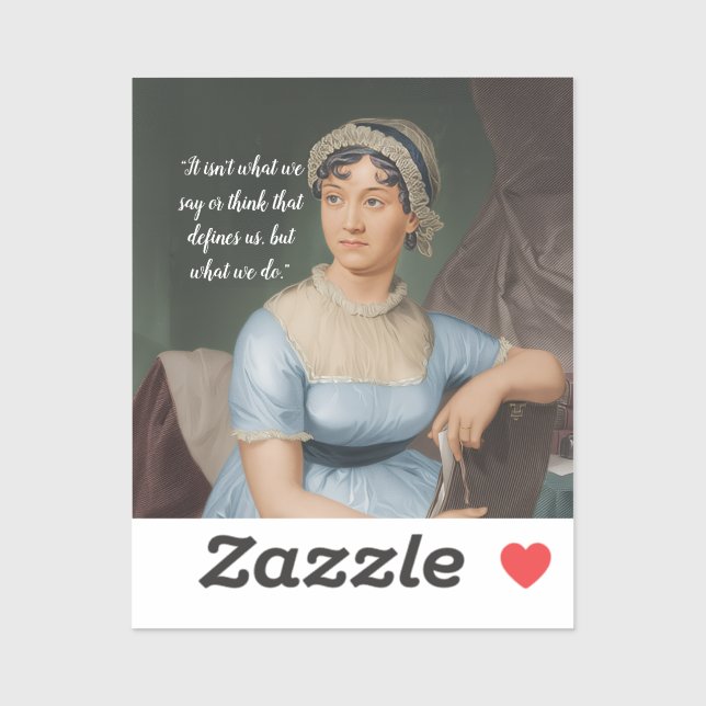 Jane Austen portrait and quote (Sheet)