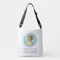 Jane Austen Portrait and Quote on Reading
