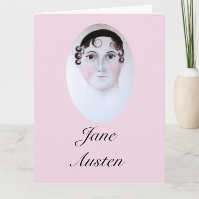 Jane Austen portrait, bookmark. Card (Front)