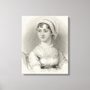 Jane Austen Portrait Canvas Print