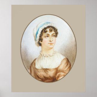 Jane Austen Portrait Imprimer Poster