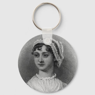 Jane Austen Portrait Keychain