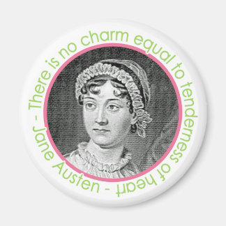 Jane Austen Portrait With Quote Magnet