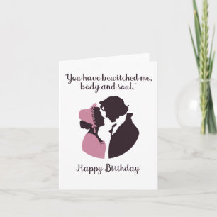 Jane Austen Pride and Prejudice Birthday Card