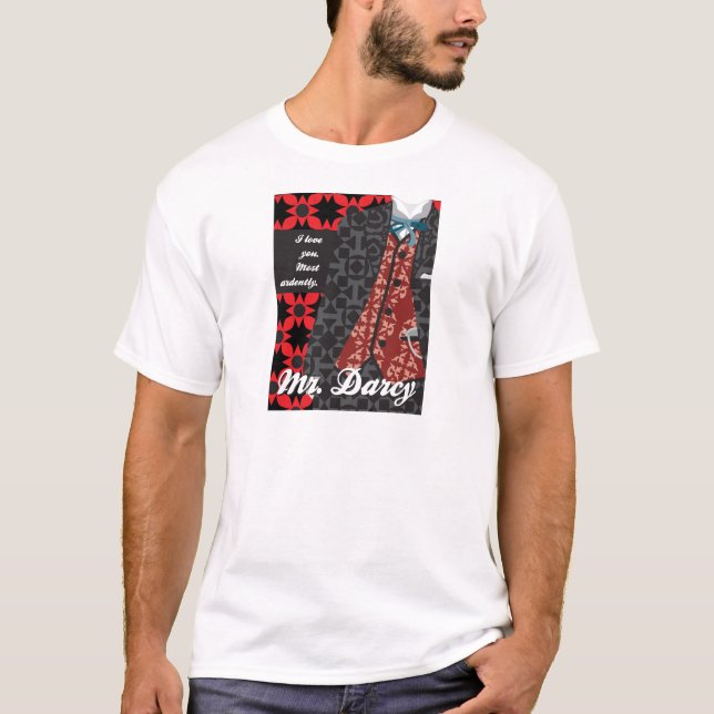 Jane Austen Pride and Prejudice gift "Mr. Darcy" T-Shirt (Front)