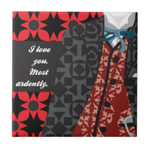 Jane Austen Pride and Prejudice gift "Mr. Darcy" Tile