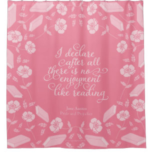 Jane Austen Pride & Prejudice Floral Bookish Quote