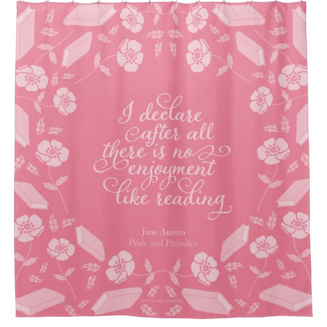 Jane Austen Pride & Prejudice Floral Bookish Quote (Front)