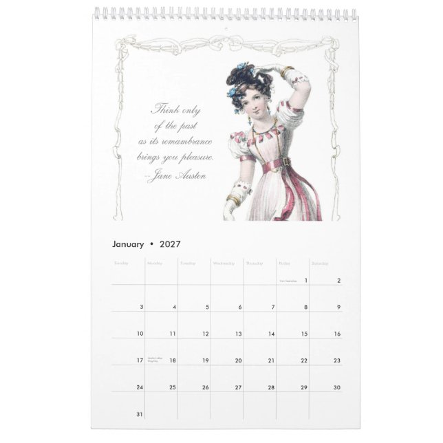 Jane Austen Quotations 2013 Calendar (Jan 2027)