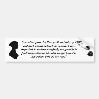 Jane Austen quote Magnet Bumper Sticker