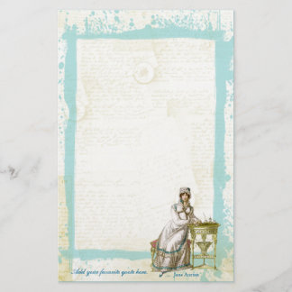 Jane Austen Regency Vintage Style Stationery