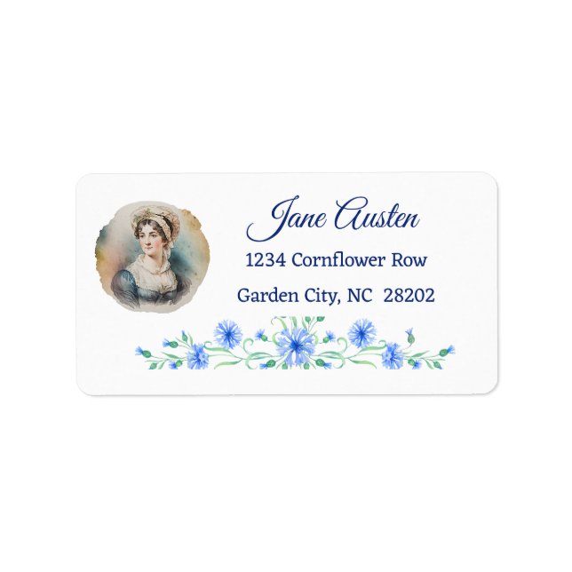 Jane Austen Return Address Labels (Front)