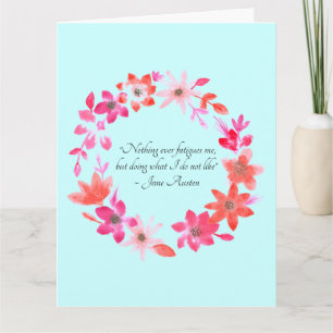 Jane Austen Self-Care Quote – Mansfield Park  Card