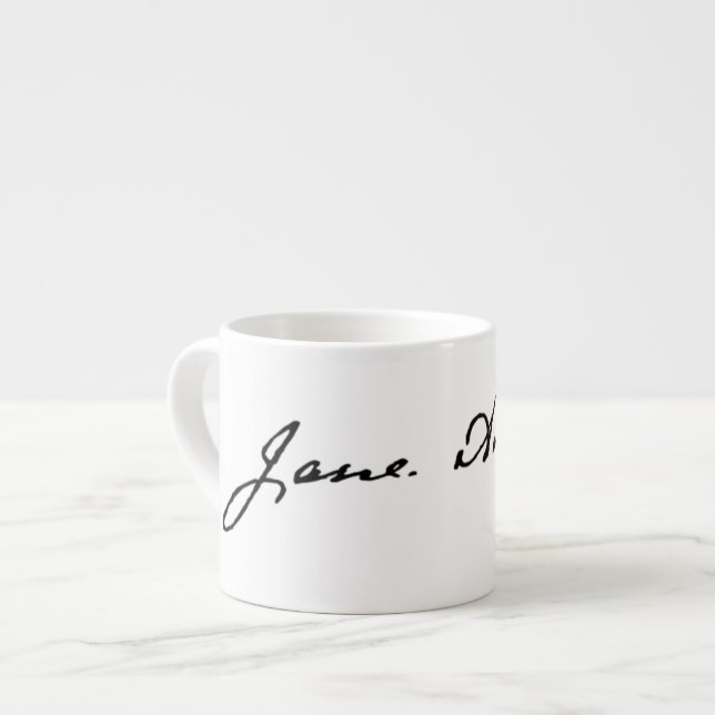 Jane Austen Signature Espresso Cup (Front Left)
