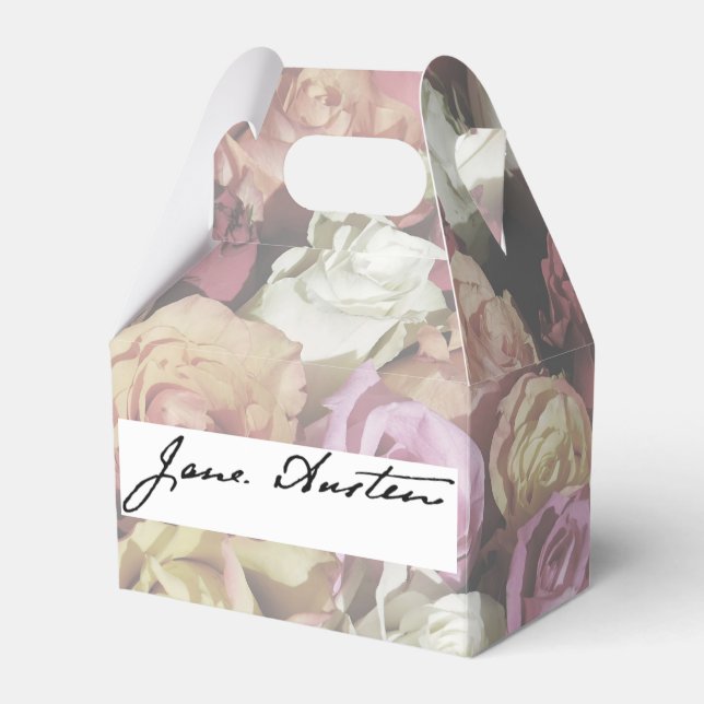 Jane Austen Signature Favor Box (Front Side)