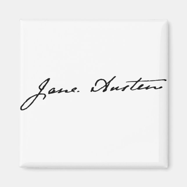 Jane Austen Signature Magnet (Front)