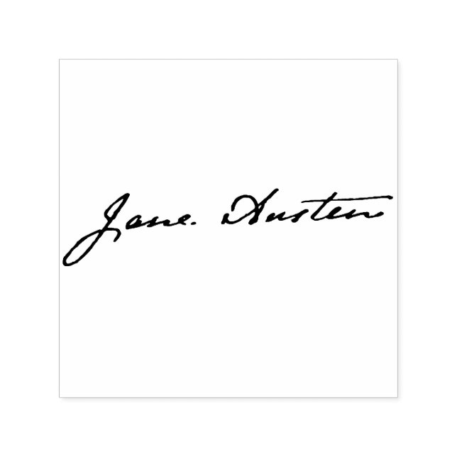 Jane Austen Signature Self-inking Stamp (Design)