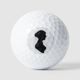 Jane Austen Sihouette Golf Balls