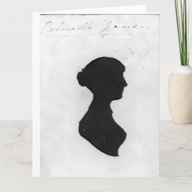 Jane Austen Silhouette Card (Front)