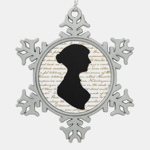 Jane Austen Silhouette Ornament