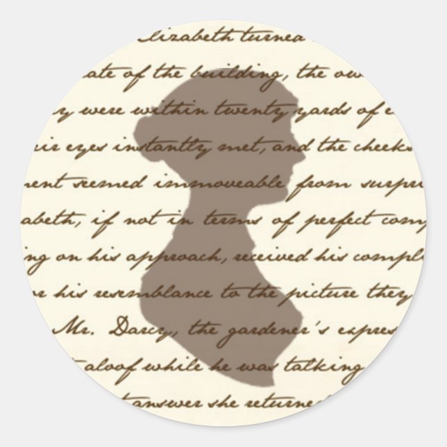 Jane Austen Sticker (Front)