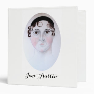 Jane Austen watercolor portrait binder, ORDesigns Binder