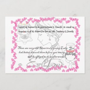 Jane Austen Wedding Invitation