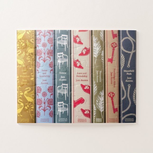 Jane Austen's books Jigsaw Puzzle (Horizontal)