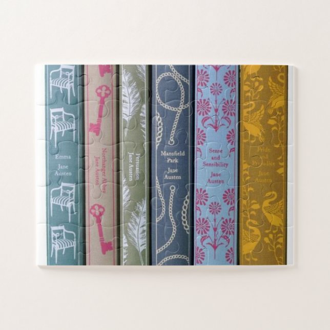 Jane Austen's books Jigsaw Puzzle (Horizontal)