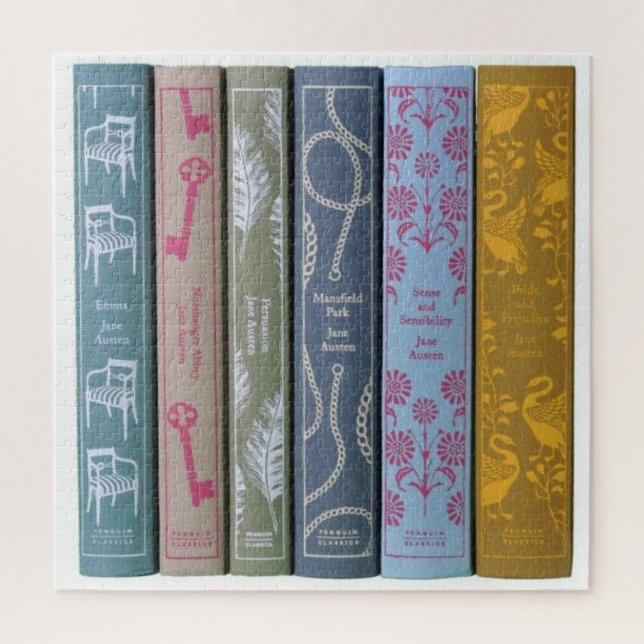 Jane Austen's books Jigsaw Puzzle (Vertical)
