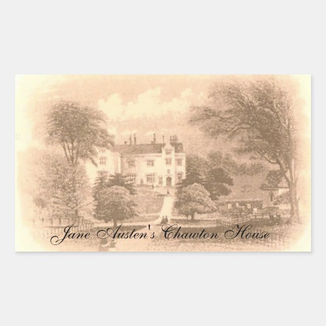 Jane Austen's Chawton House Sticker (Front)
