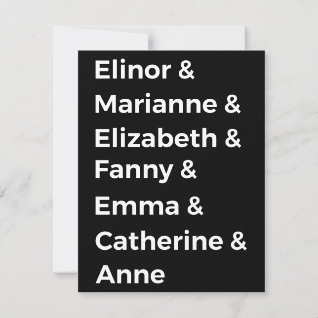 Jane Austen's Heroines I (Front)