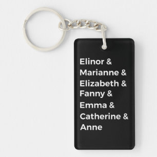 Jane Austen's Heroines I Keychain