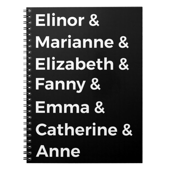 Jane Austen's Heroines I Notebook (Front)