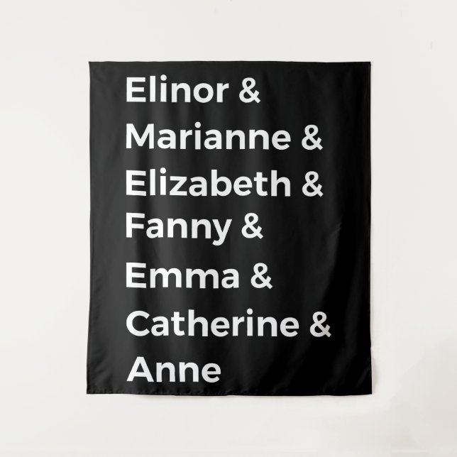 Jane Austen's Heroines I Tapestry (Front)