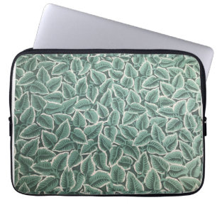 Jane Austen's Home Leaf Wallpaper Laptop Sleeve