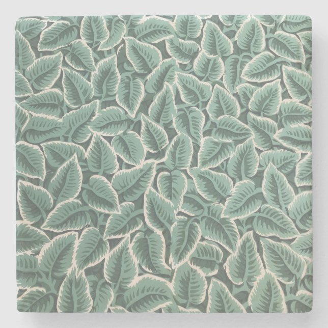 Jane Austen's home wallpaper Stone Coaster (Front)