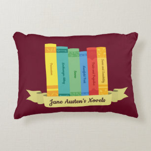 Jane Austen's Novels III Accent Pillow