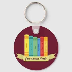 Jane Austen's Novels III Keychain