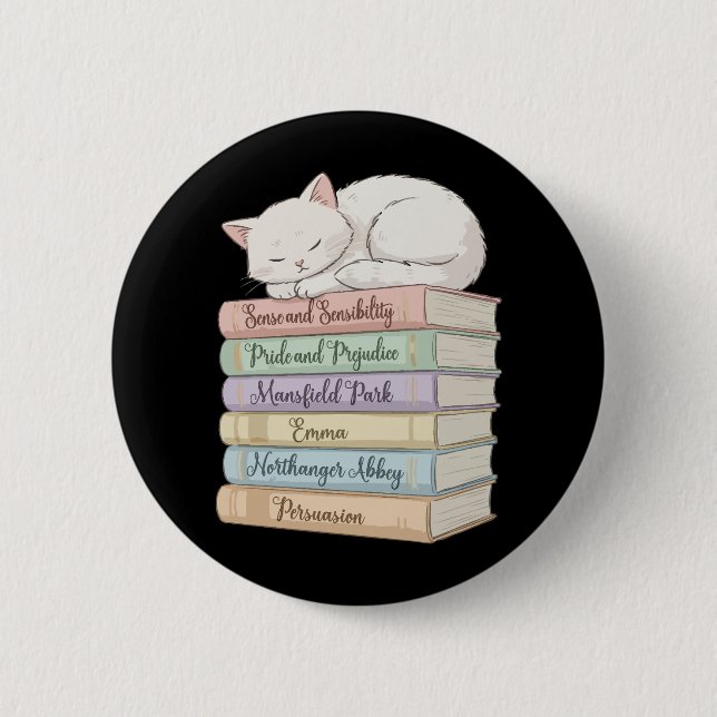 Jane Austen's Novels IX 2 Inch Round Button (Front)