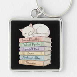 Jane Austen's Novels IX Keychain