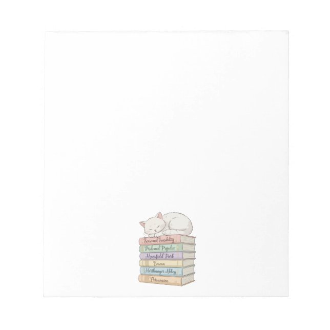 Jane Austen's Novels IX Notepad (Front)