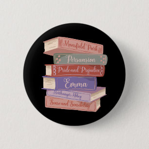 Jane Austen's Novels V 2 Inch Round Button
