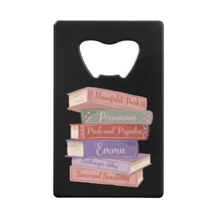 Jane Austen's Novels V Credit Card Bottle Opener