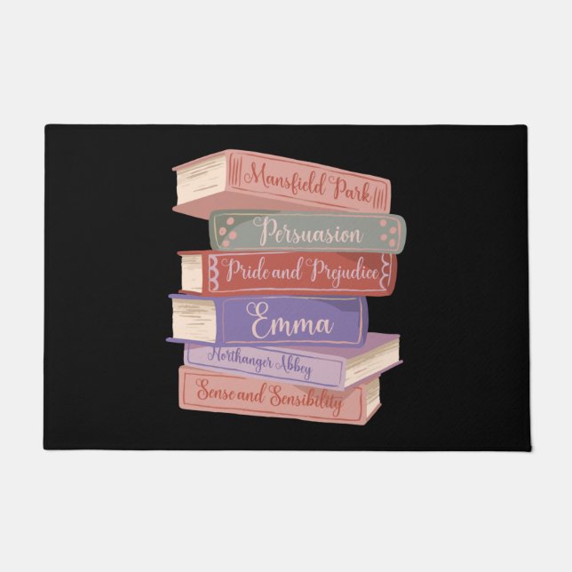Jane Austen's Novels V Doormat (Front)