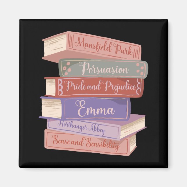 Jane Austen's Novels V Magnet (Front)