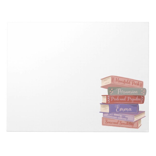 Jane Austen's Novels V Notepad (Front)