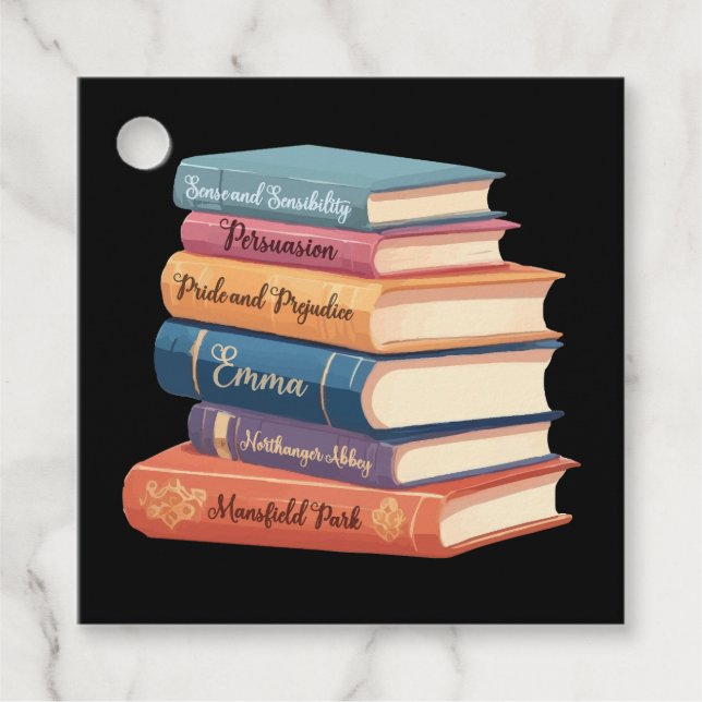 Jane Austen's Novels VII Favour Tags (Front)